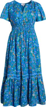 SUGARLIPS Sendra Floral Cotton Maxi Dress