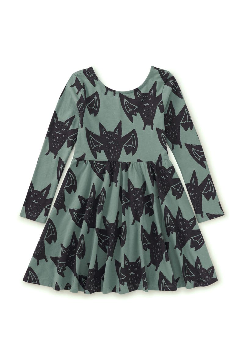 Printed Ballet Dress, Main, color, Fly By Night Bats