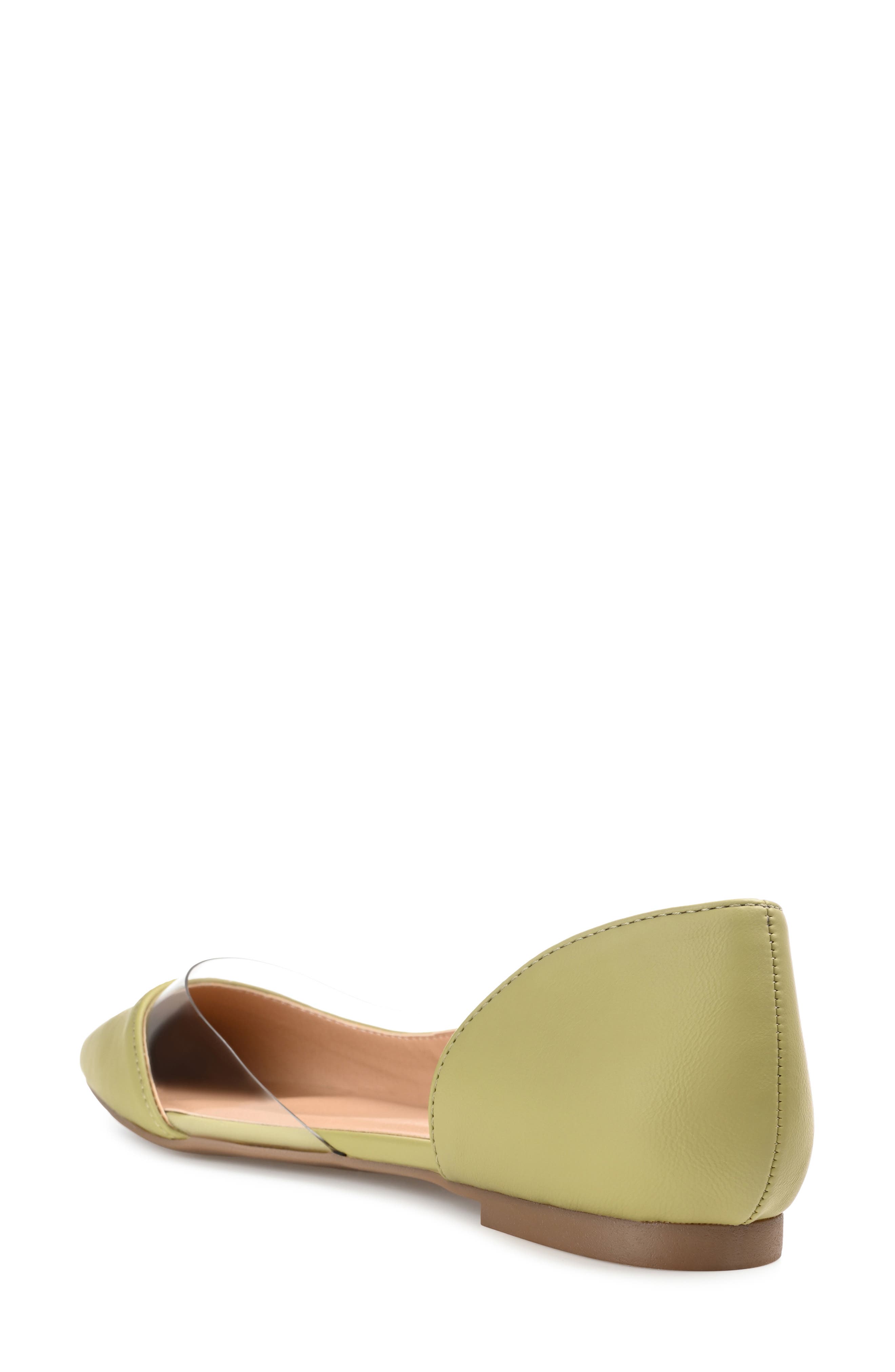 Journee Collection Mikki Pointed Toe Flat, Alternate, color, Green
