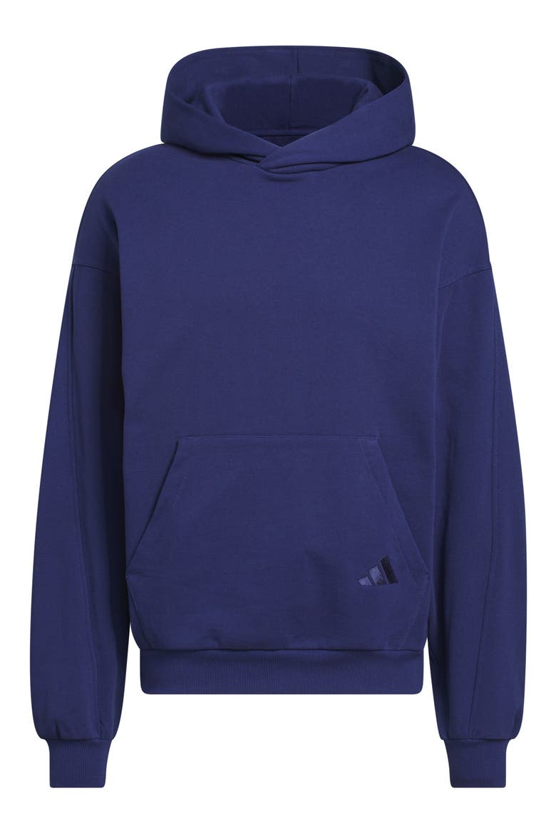 Cotton Fleece Hoodie, Main, color, DARK BLUE