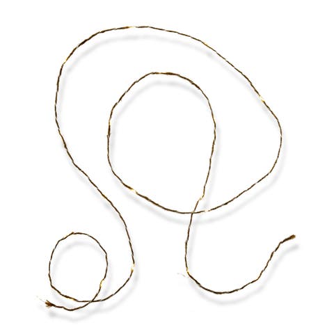 Twine Fairy Rope LED String Lights with Wine Glasses Indoor