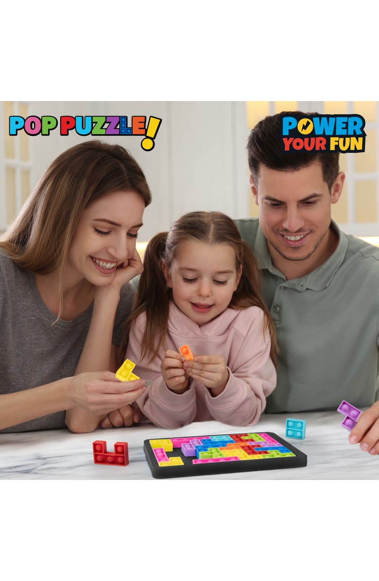 Power Your Fun Pop Puzzle Popper Fidget Game - Black, Alternate, color, Black