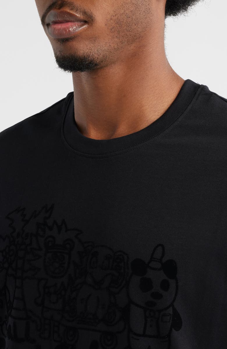 VIC GARCIA WORLD Outsiders Welcome Graphic T-Shirt, Alternate, color, Black