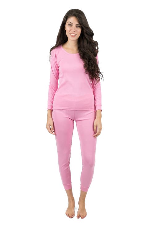 Women's Cotton Solid Matching Family Pajamas