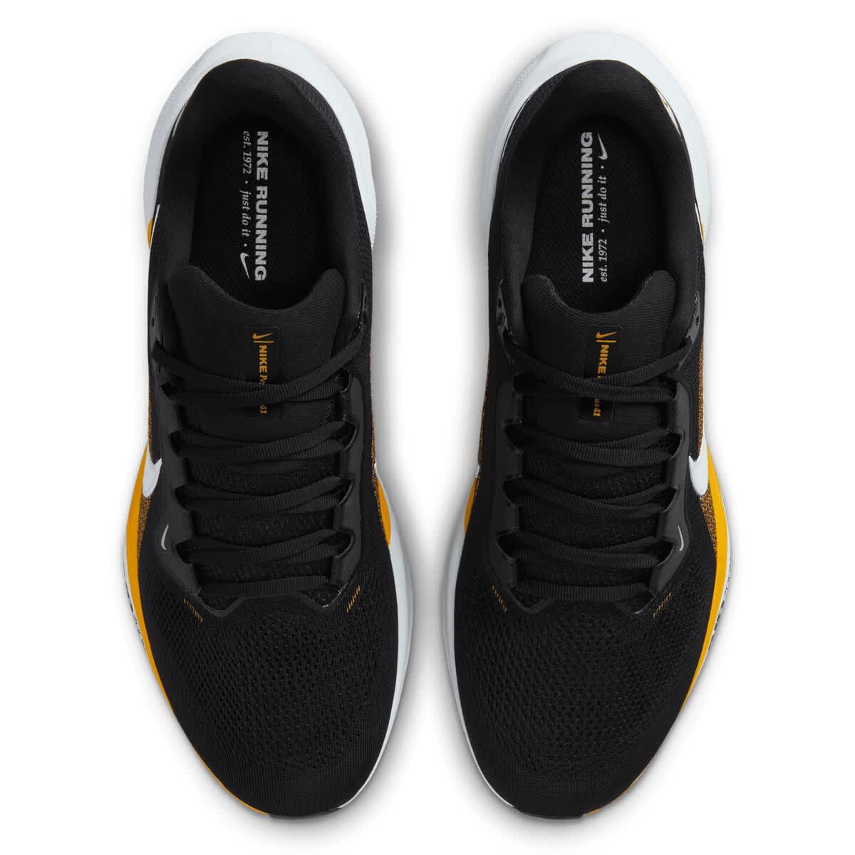Nike Unisex Nike  Black Pittsburgh Steelers Air Zoom Pegasus 41 Sneakers, Alternate, color, Black
