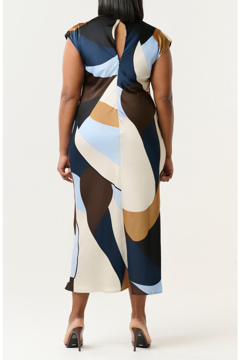 Jorja Geo Print Sleeveless Dress, Alternate, color, GEO TIDES