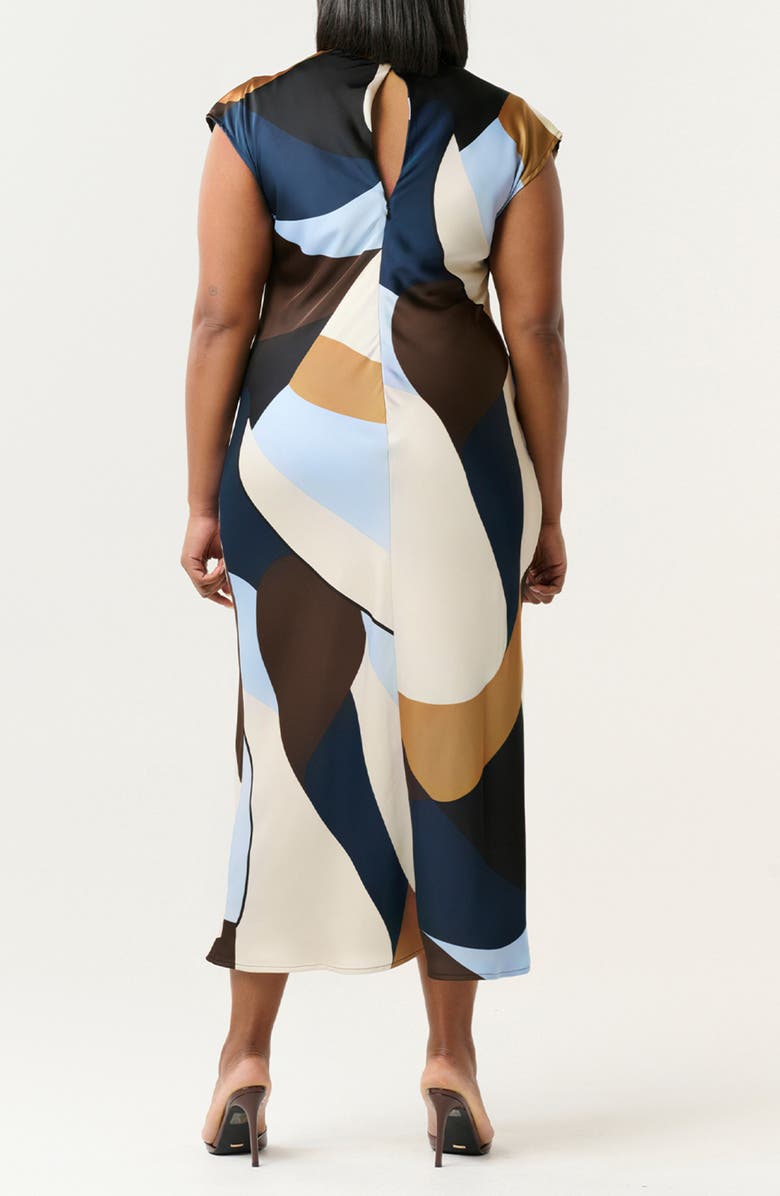 Estelle Jorja Geo Print Sleeveless Dress, Alternate, color, 