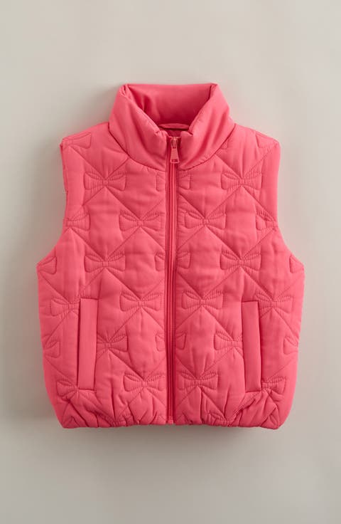 Kids' Bow Quilted Puffer Vest (Toddler, Little Kid & Big Kid)