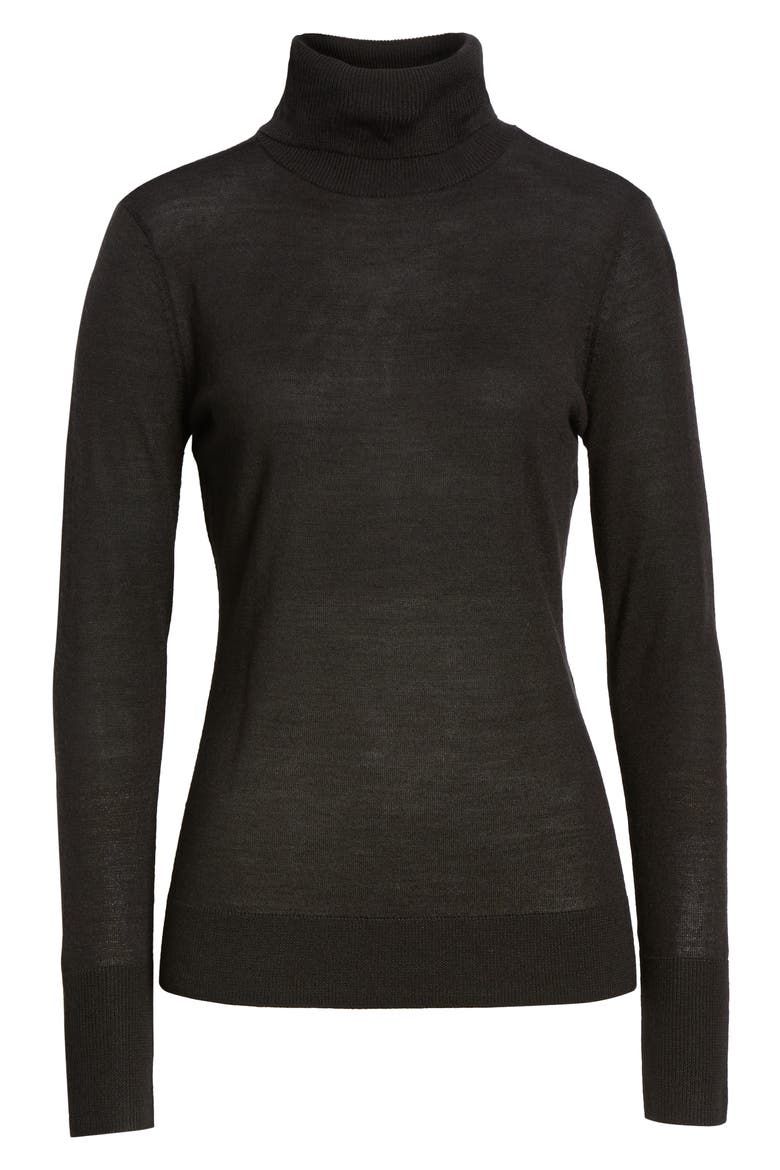 Perfect Fit Turtleneck, Alternate, color, BLACK