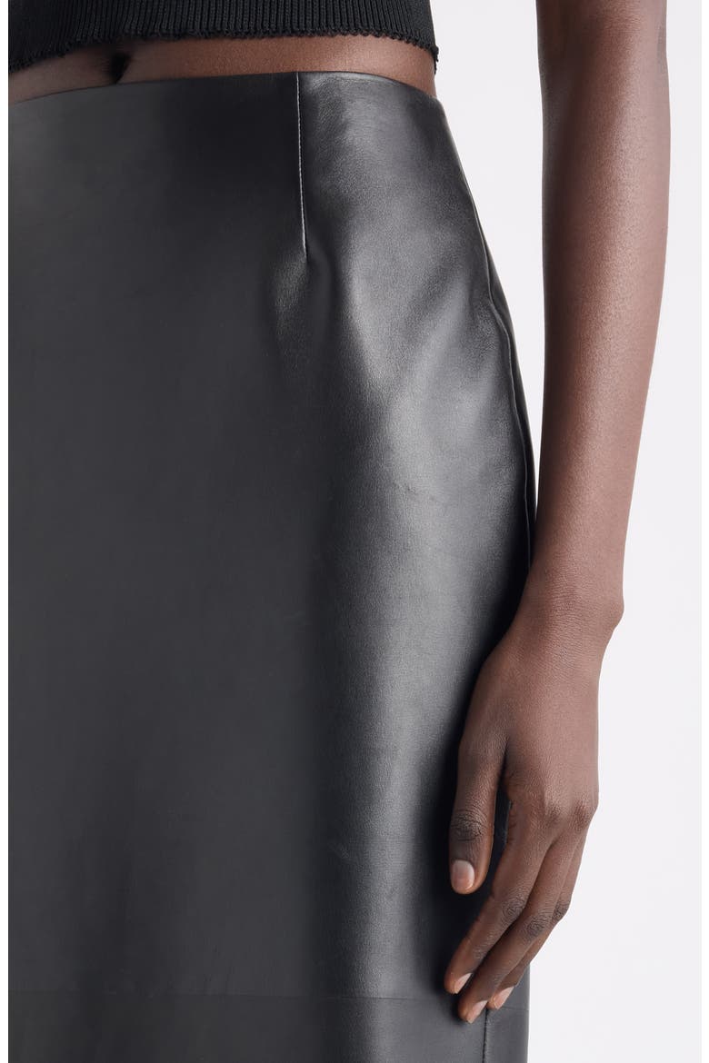 Leather Pencil Skirt, Alternate, color, 001-BLACK