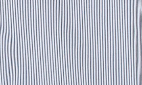 Twp Devon Pinstripe Shirtdress In White/hunter Green