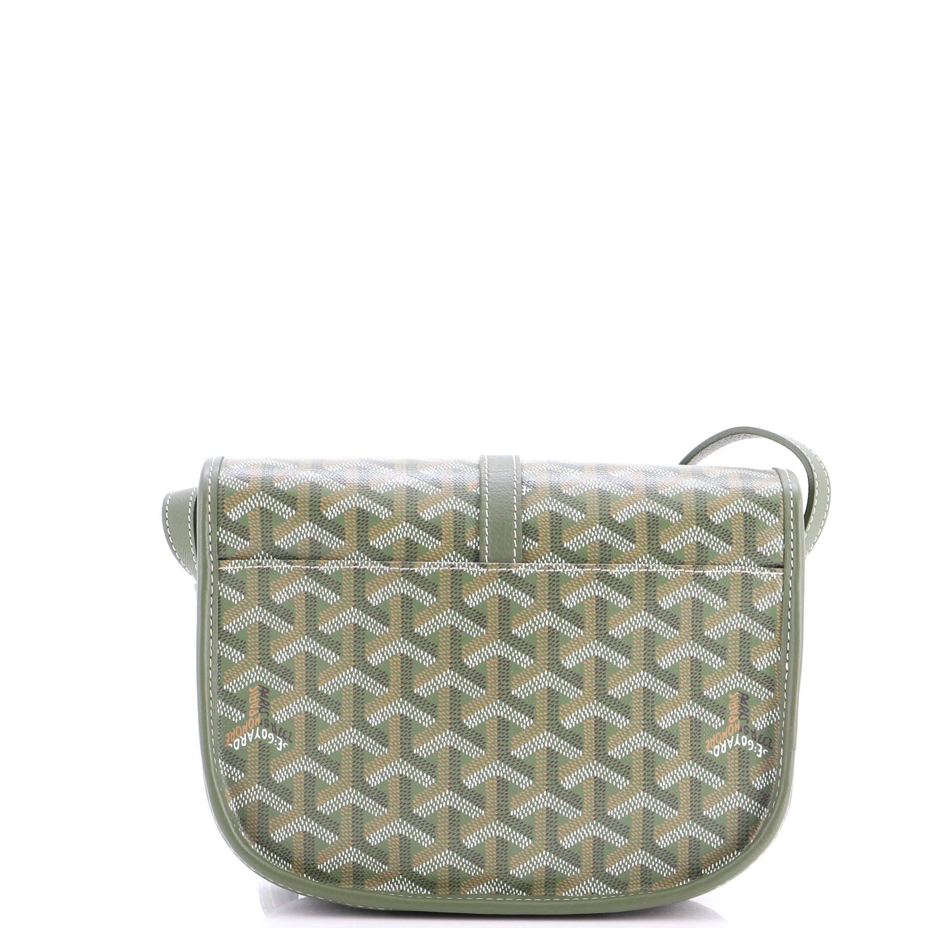 Pre-Owned Goyard Belvedere II Messenger Bag Coated Canvas PM, Alternate, color, Green