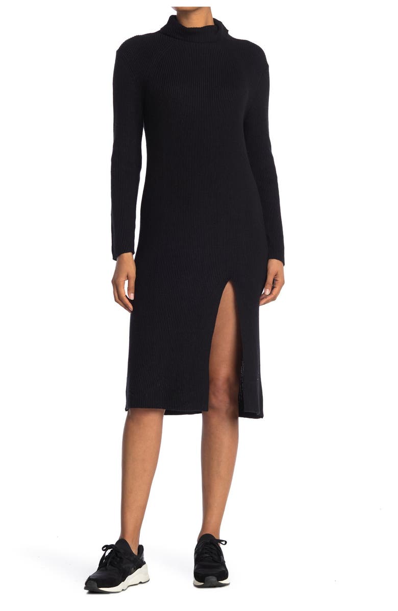 Abound Ribbed Mock Neck Midi Dress, Main, color, 