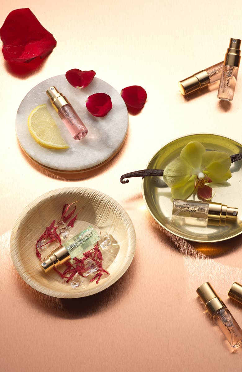 Lovery 12 Days of Glow 12-Piece Assorted Sampler Travel Perfume Gift Set, Alternate, color, Red