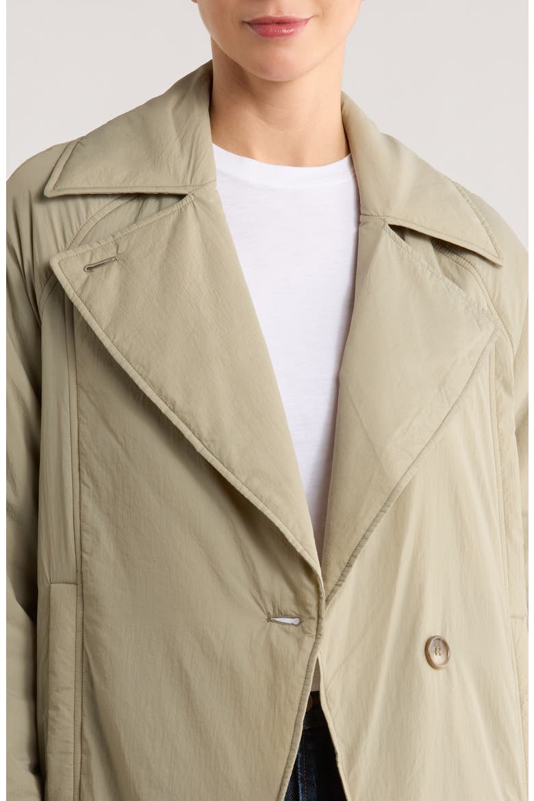 Cloudweight Longline Coat, Alternate, color, OLIVE STONE