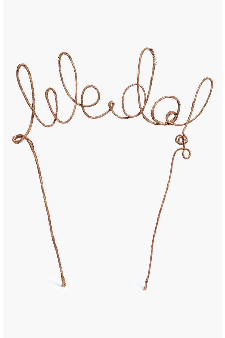 'We Do' Rustic Cake Topper, Alternate, color, WOOD