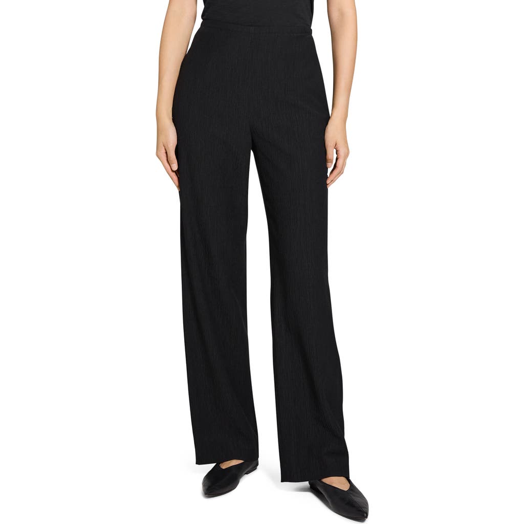 THEORY THEORY CRINKLE PULL-ON WIDE LEG PANTS