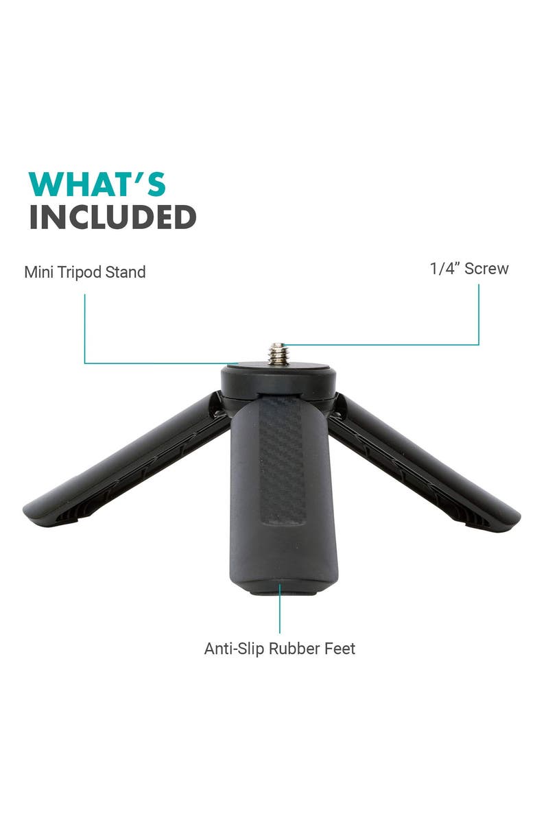 MOVO TR-1 Compact Mini Tabletop Tripod/Hand Grip, Alternate, color, Black