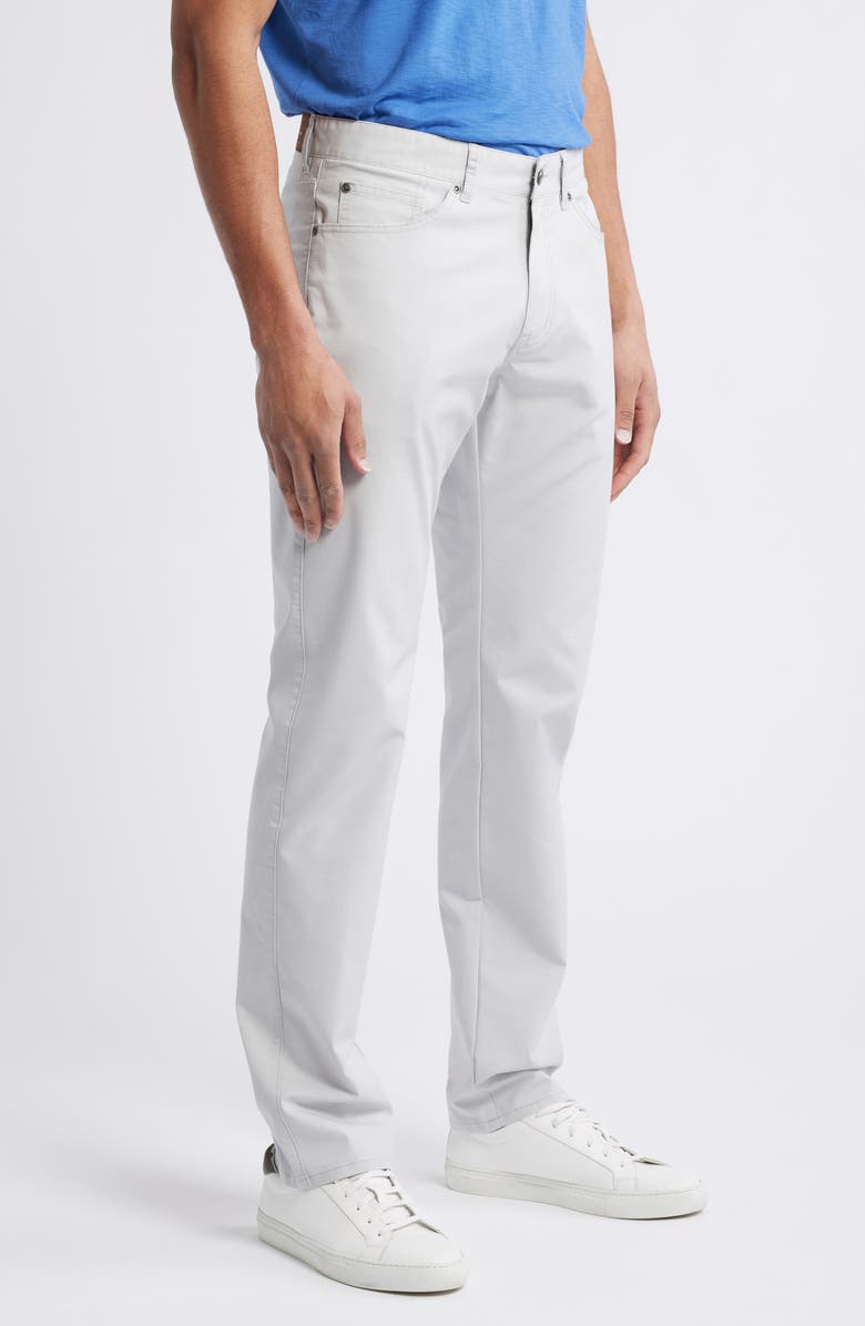 Peter Millar Crown Comfort Signature Sateen Five-Pocket Pants, Alternate, color, British Grey