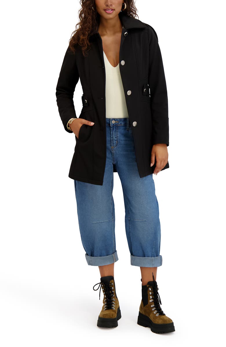 Kensie Water Resistant Soft Shell Jacket, Alternate, color, Black