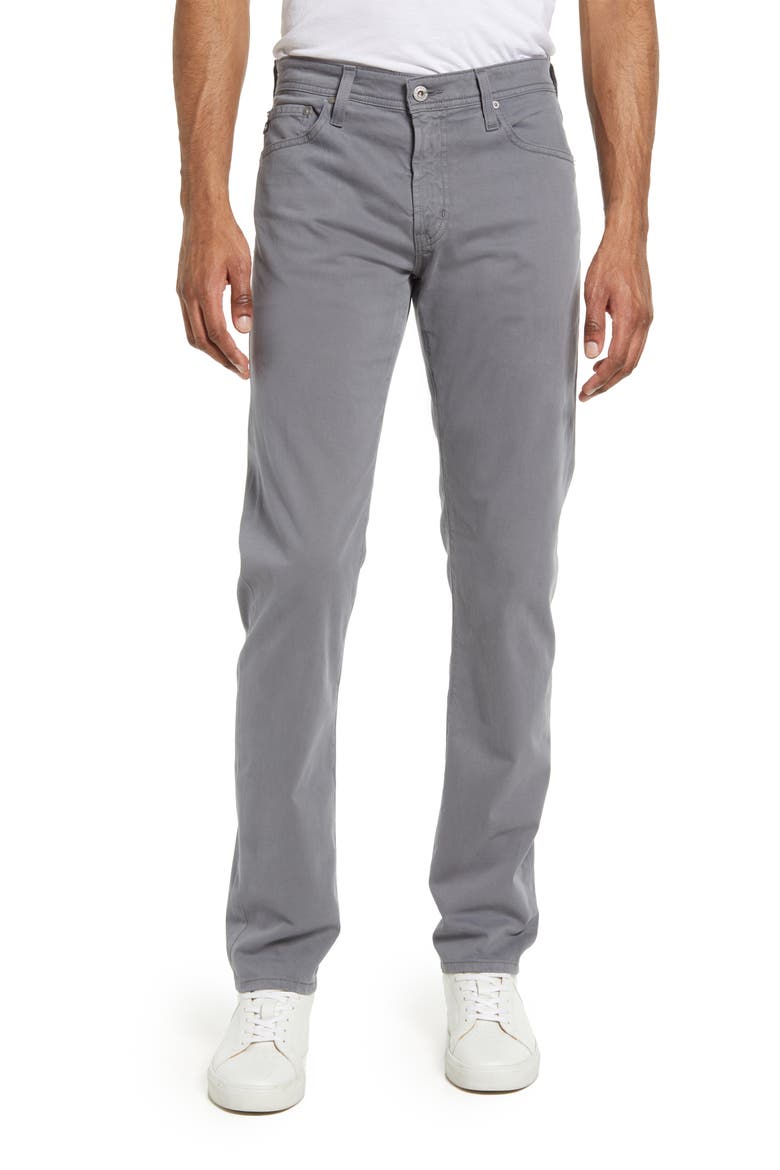 Tellis Slim Fit Sateen Pants (Nordstrom Exclusive), Main, color, AUTUMN FOG