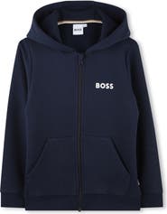 BOSS Kidswear Kids' Graphic Zip-Up Hoodie