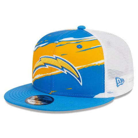 Men's New Era Powder Blue Los Angeles Chargers  Tear Trucker 9FIFTY Snapback Hat