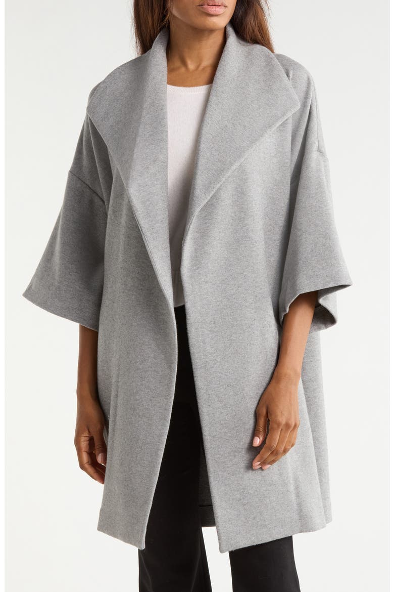 Hester Open Front Coat, Main, color, STORM GREY