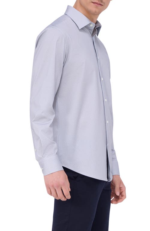 Bugatchi James Ooohcotton® Geo Print Button-up Shirt In Desert