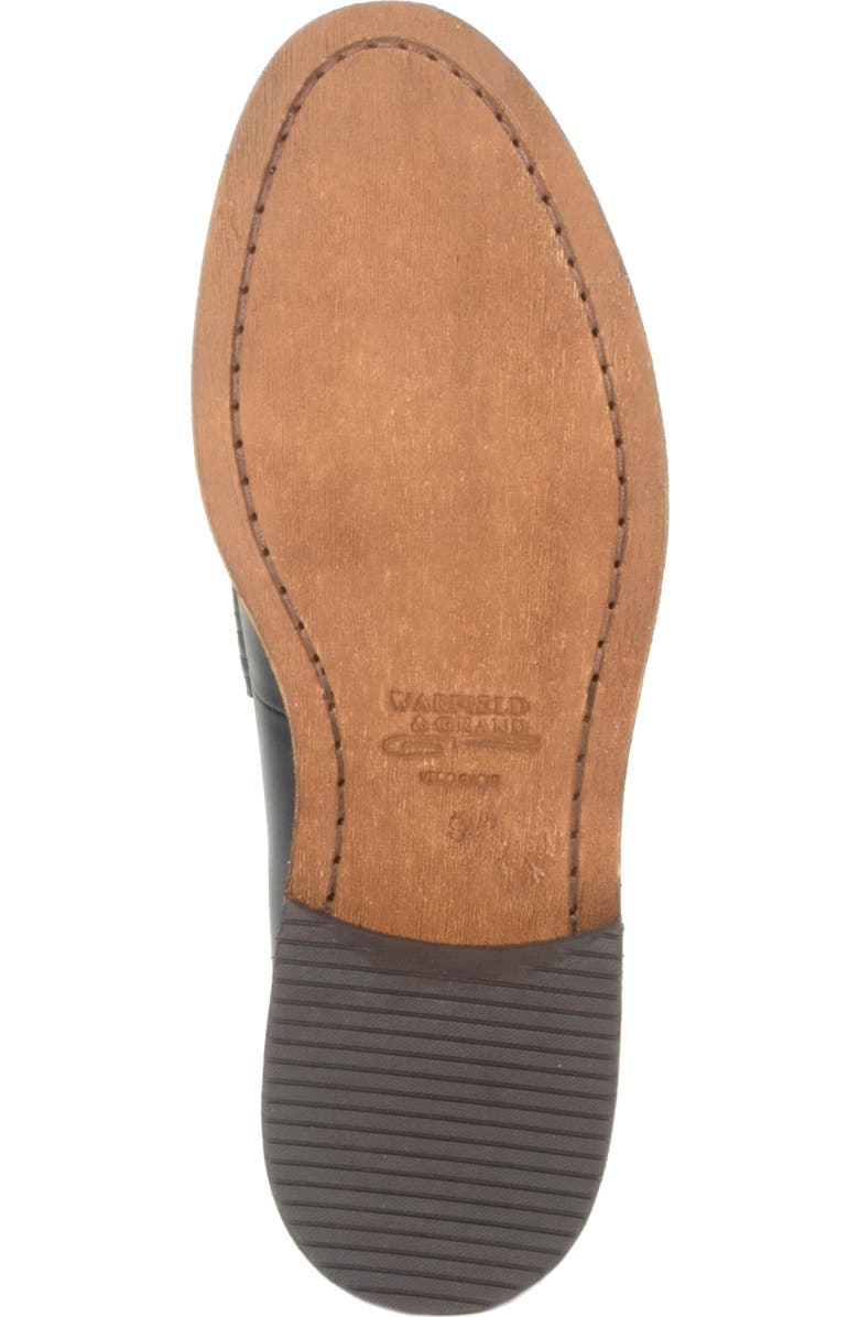 Warfield & Grand Dillinger Moc Toe Penny Loafer, Alternate, color, Black