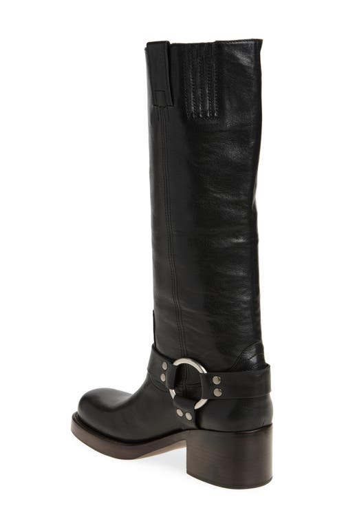 Shop Jeffrey Campbell Reflect Knee High Boot In Black Silver