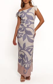 Petal & Pup Ally Asymmetric Neck Dress