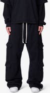 mnml Ultra Baggy Cotton Flece Cargo Sweatpants