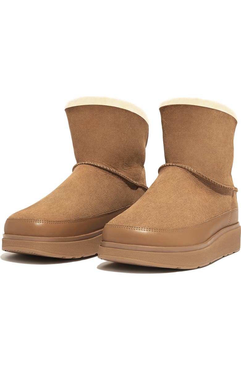 FitFlop Gen-FF mini double-faced shearling boots, Alternate, color, Desert Tan