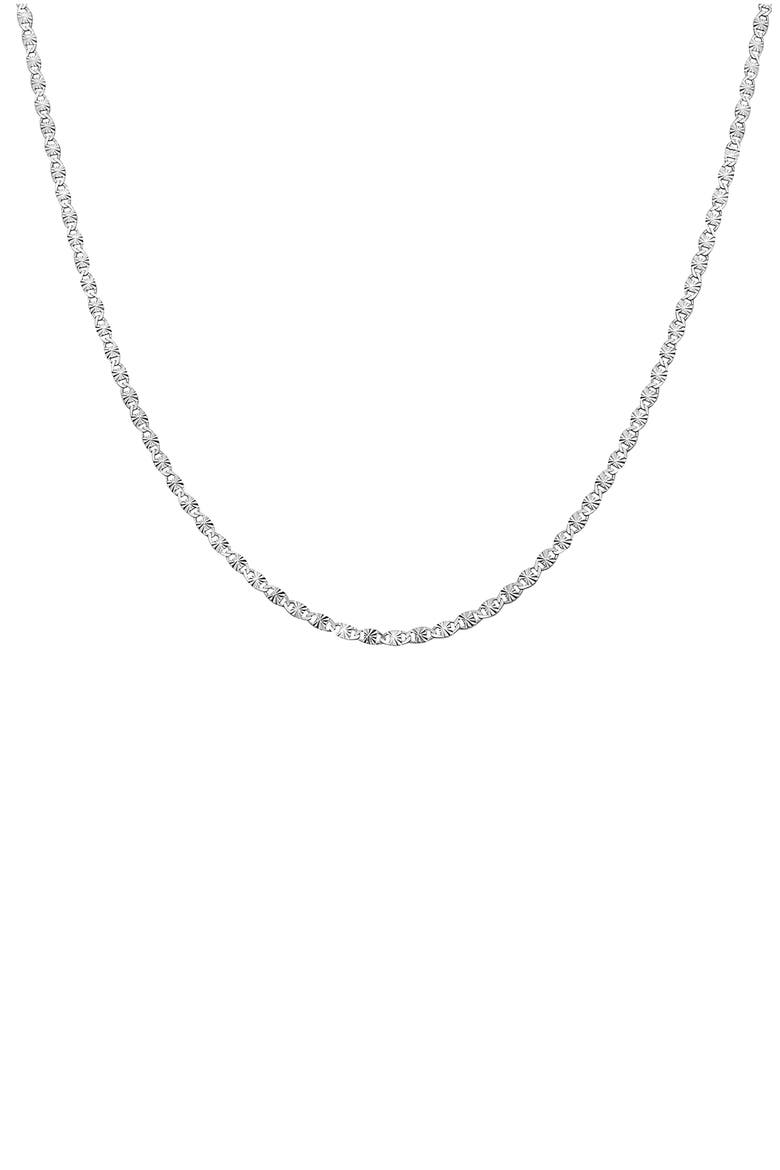 Valentina Sterling Silver Chain Necklace, Main, color, SILVER PLATED