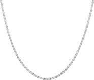 BEST SILVER Valentina Sterling Silver Chain Necklace