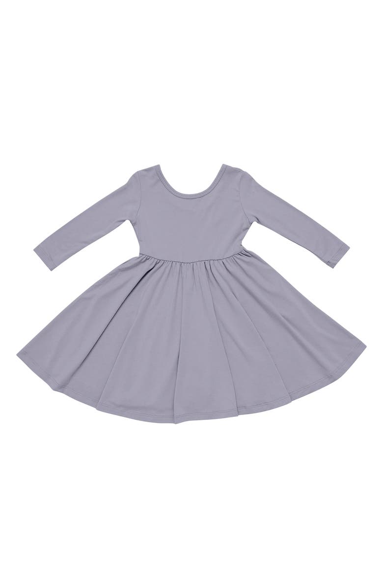 Kyte BABY Kids' Haze Long Sleeve Twirl Dress, Main, color, Haze