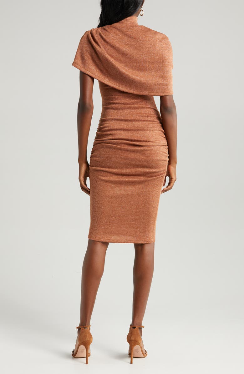 Black Halo Eleanor Popover Ruched Body-Con Dress, Alternate, color, 