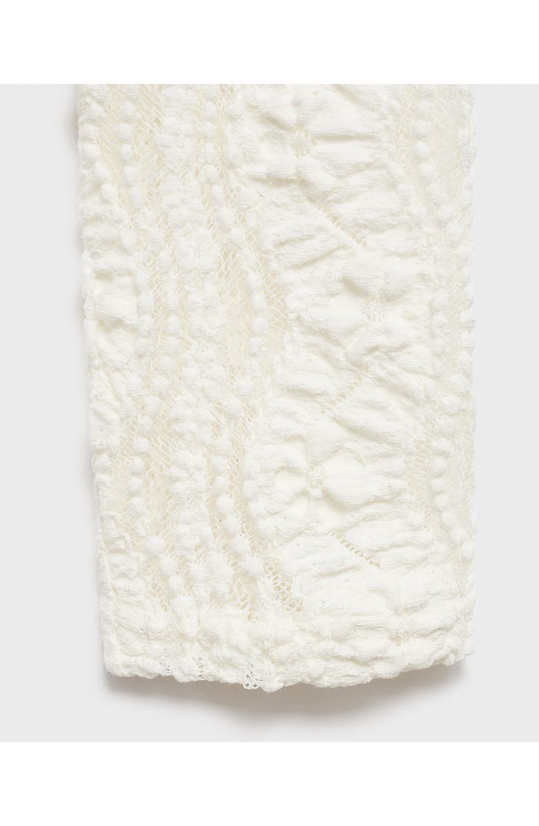 MANGO Open Stitch Sweater, Alternate, color, Off White