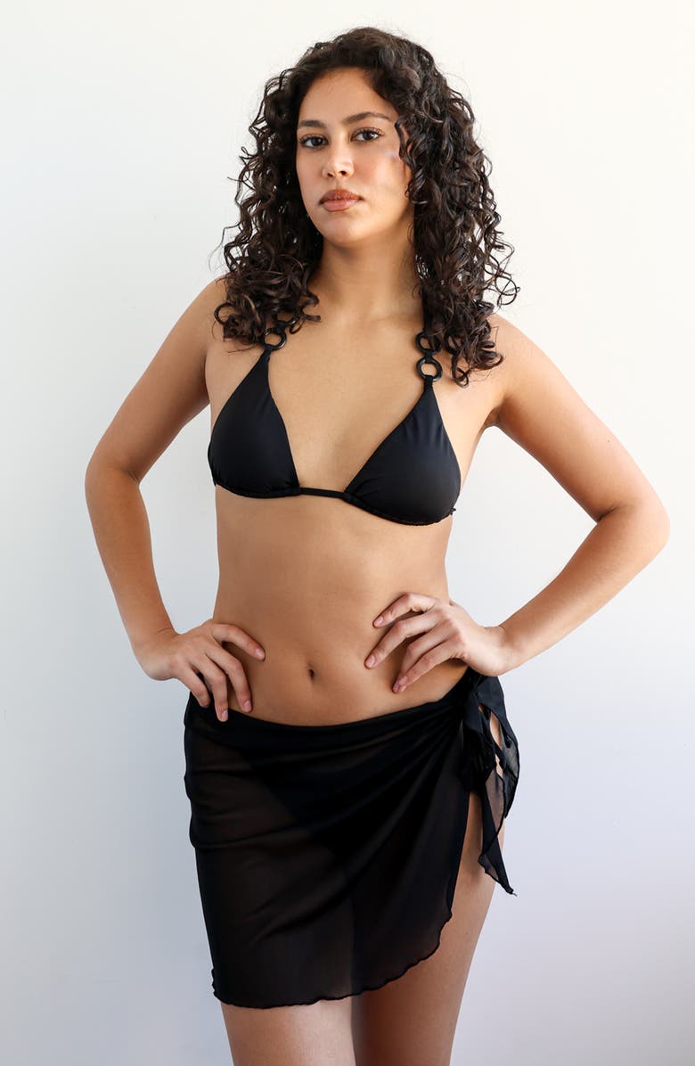 Ris-k Hidden Oasis Sarong, Main, color, Black