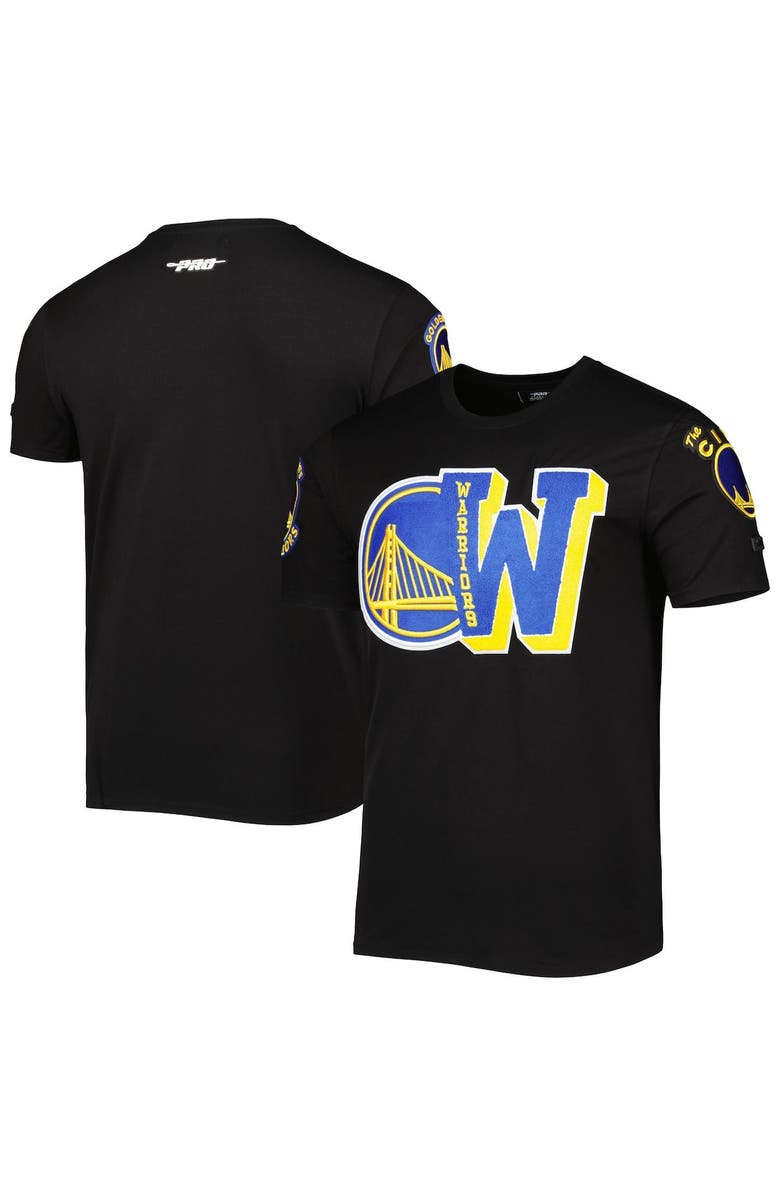 PRO STANDARD Men's Pro Standard Black Golden State Warriors Mash Up Capsule T-Shirt, Alternate, color, 