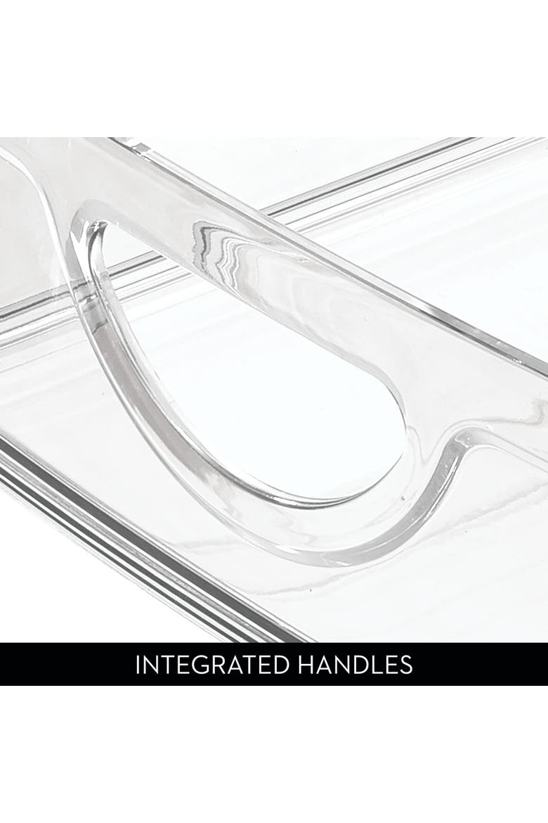 Stackable Pantry Bin with Handles - Set of 2 - Clear - Made in USA, Alternate, color, Clear