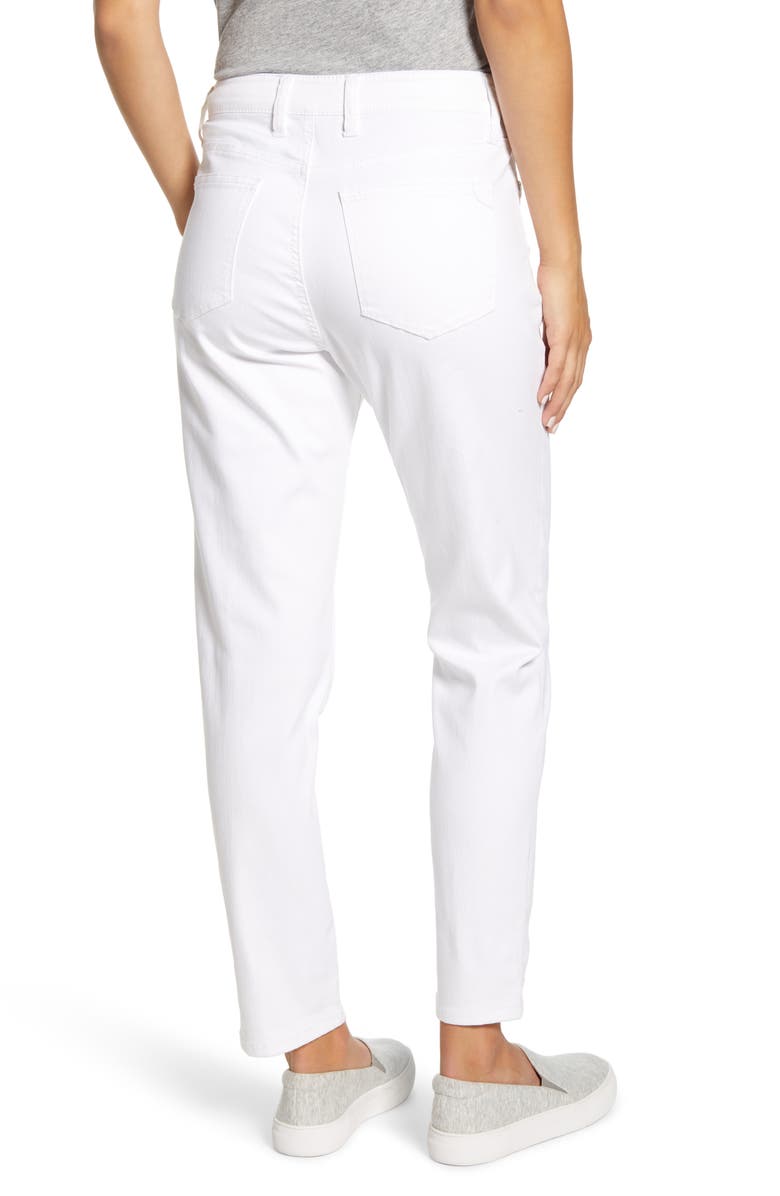 Tommy Bahama Ella Twill Slim Boyfriend White Jeans, Alternate, color, 