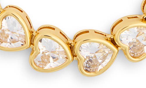 Kate Spade New York Cubic Zirconia Tennis Necklace In Gold