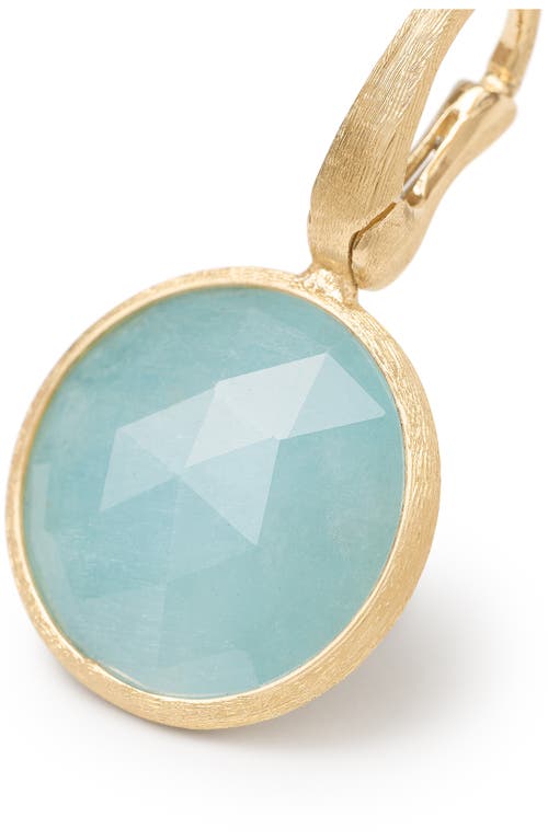 Marco Bicego Jaipur Aquamarint Pendant Charm In Gold