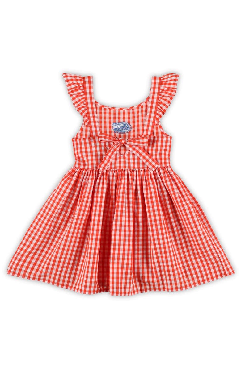 GARB Girls Toddler Garb Orange Florida Gators Constance Gingham Dress, Alternate, color,