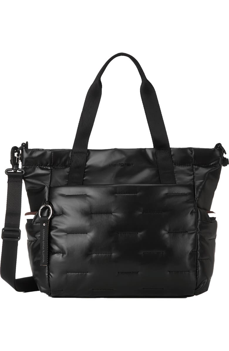 Hedgren Puffer Water Repellent Tote, Main, color, Black