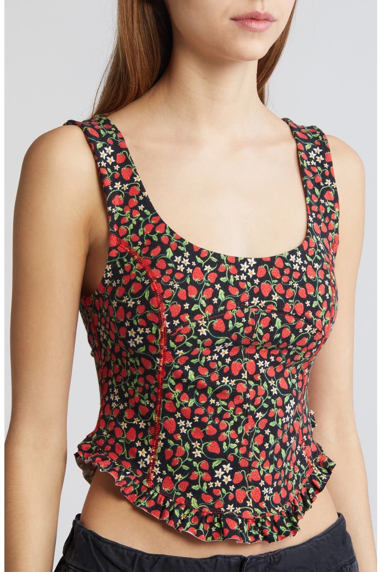 Melanie Tank, Alternate, color, STRAWBERRY COMBO