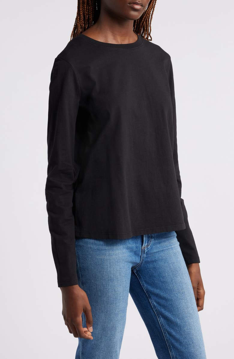 Wyeth Sage Long Sleeve Cotton T-Shirt, Alternate, color,