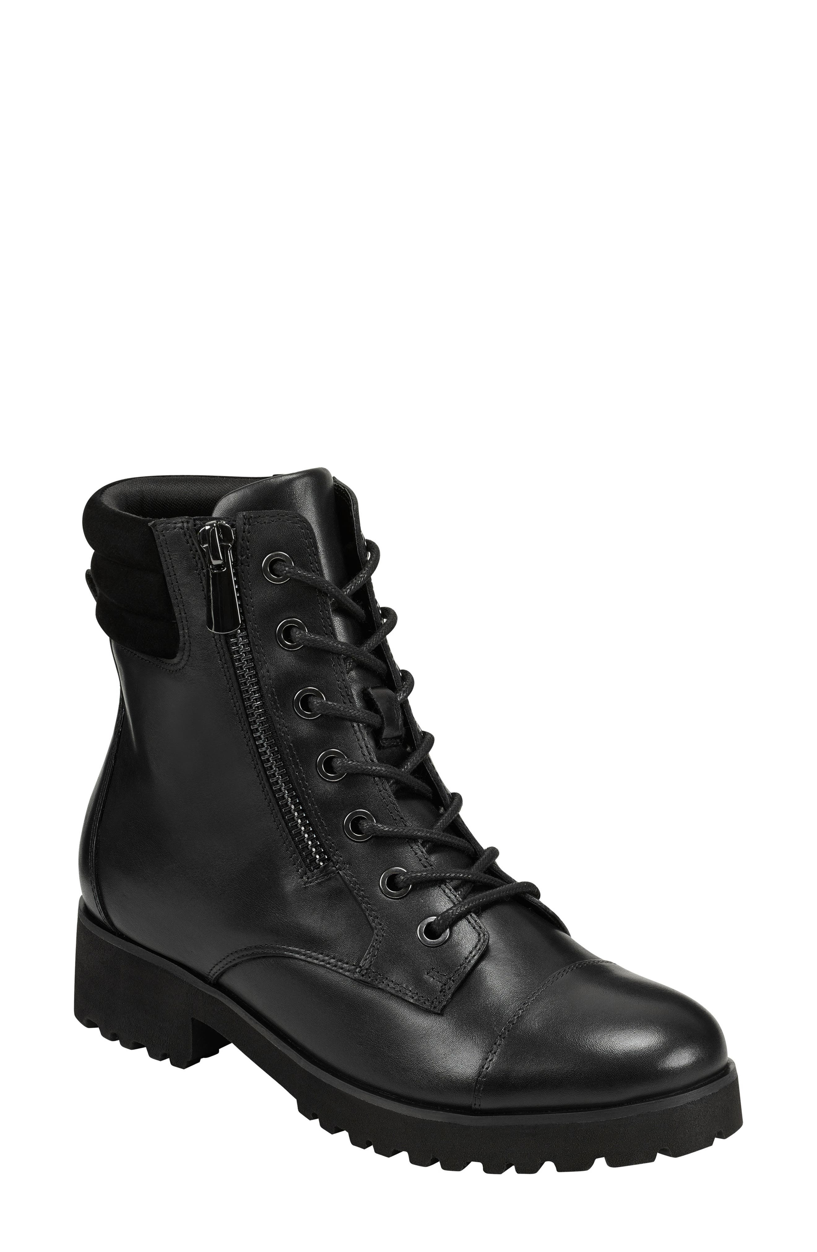 evolve Wylie Cap Toe Combat Bootie, Main, color, 